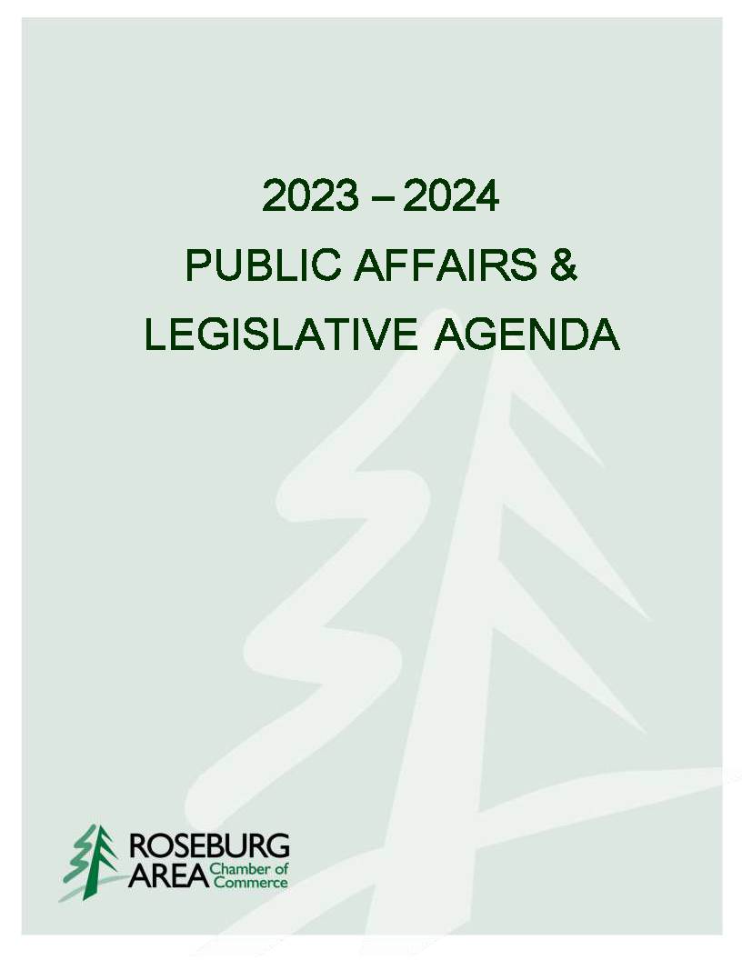 Public Affairs & Legislative Agenda - Roseburg Area Chamber